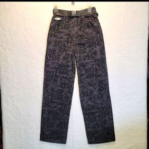 No Fear x H&M Women's Spell Out Straight Leg Jeans Black & Gray with Belt